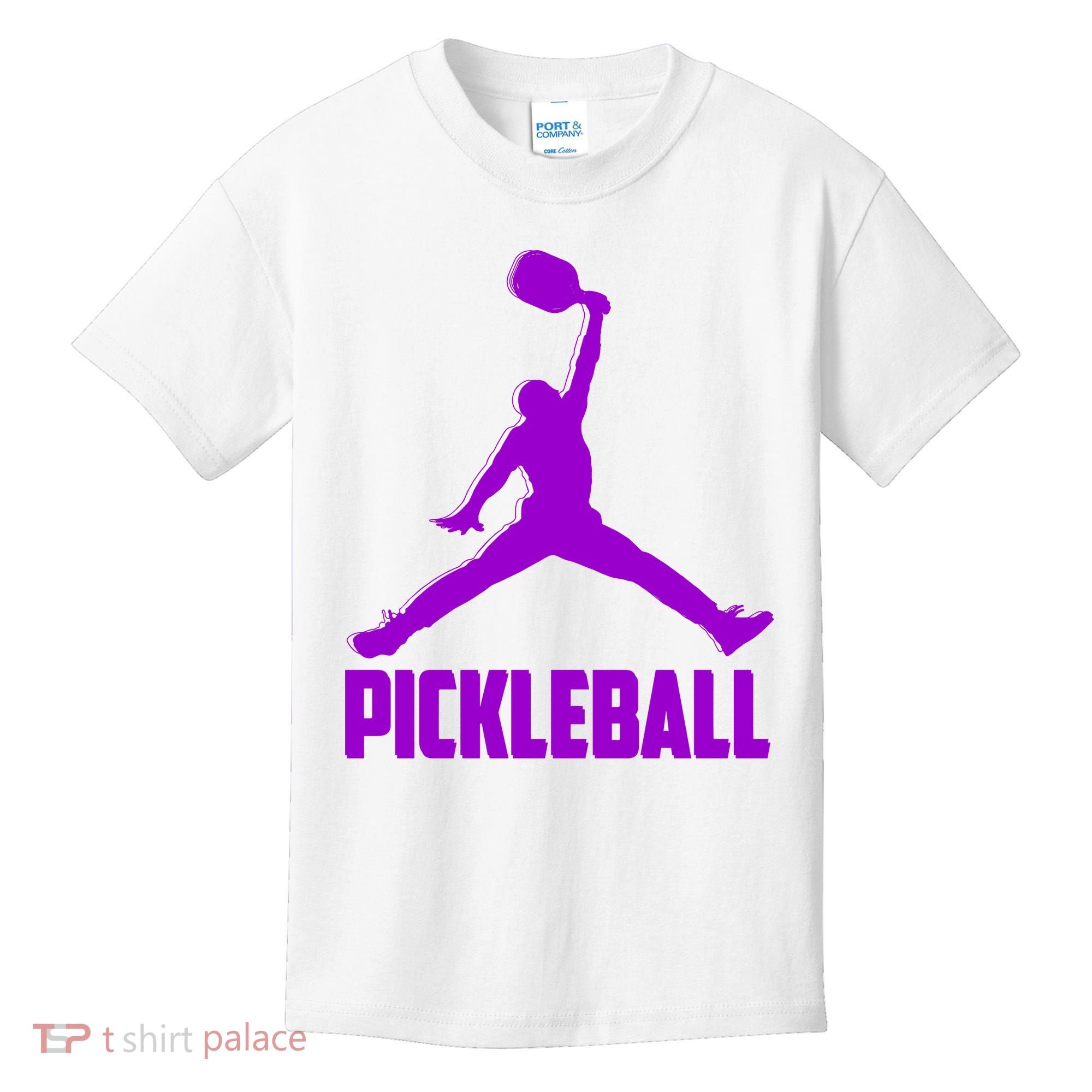 Purple Pickleball Sports Logo Kids T-Shirt