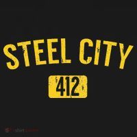 Pittsburgh Pennsylvania Steel City Black And Gold Women's Hoodie thumb 2