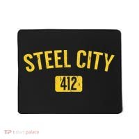 Pittsburgh Pennsylvania Steel City Black And Gold Mousepad thumb 0