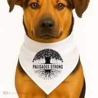Pacific Palisades Strong California USA-Made Doggie Bandana thumb 1