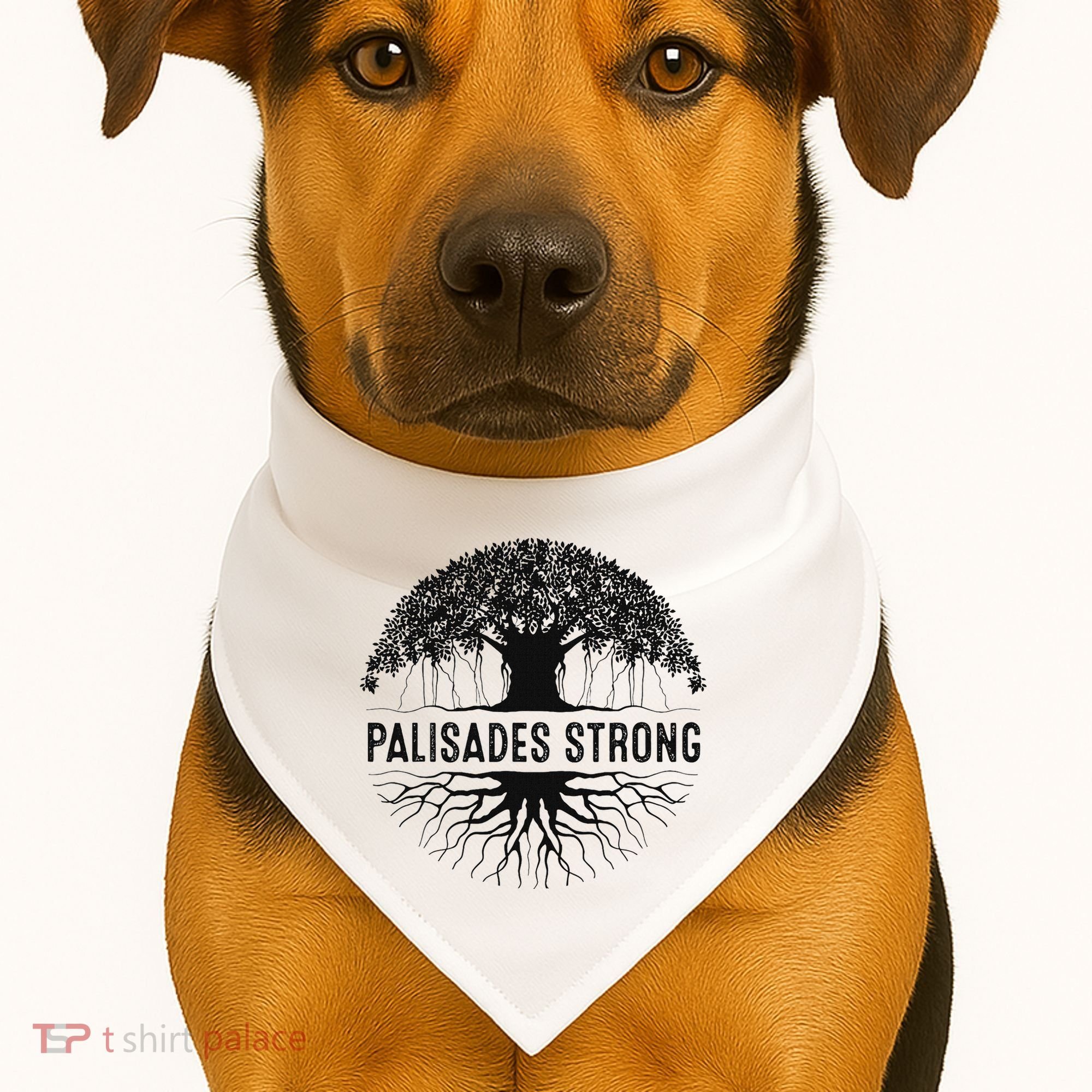 Pacific Palisades Strong California USA-Made Doggie Bandana