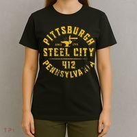 Pittsburgh Pennsylvania Steel City Home 412 Vintage T-Shirt thumb 4