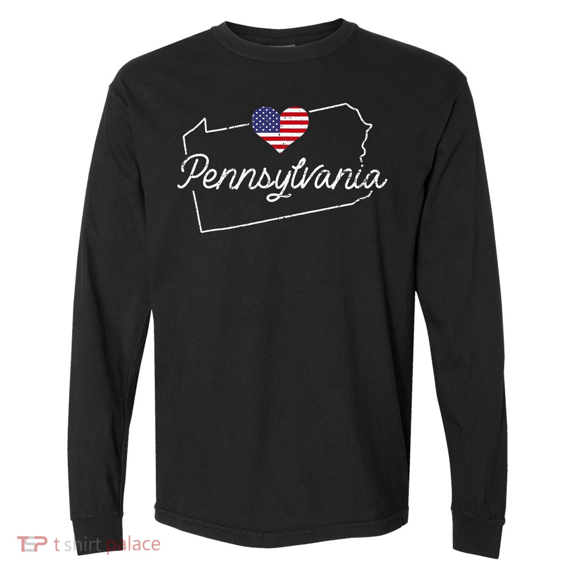 Pennsylvania Pennsylvania State Pennsylvania Comfort Colors Heavyweight Long Sleeve T-Shirt