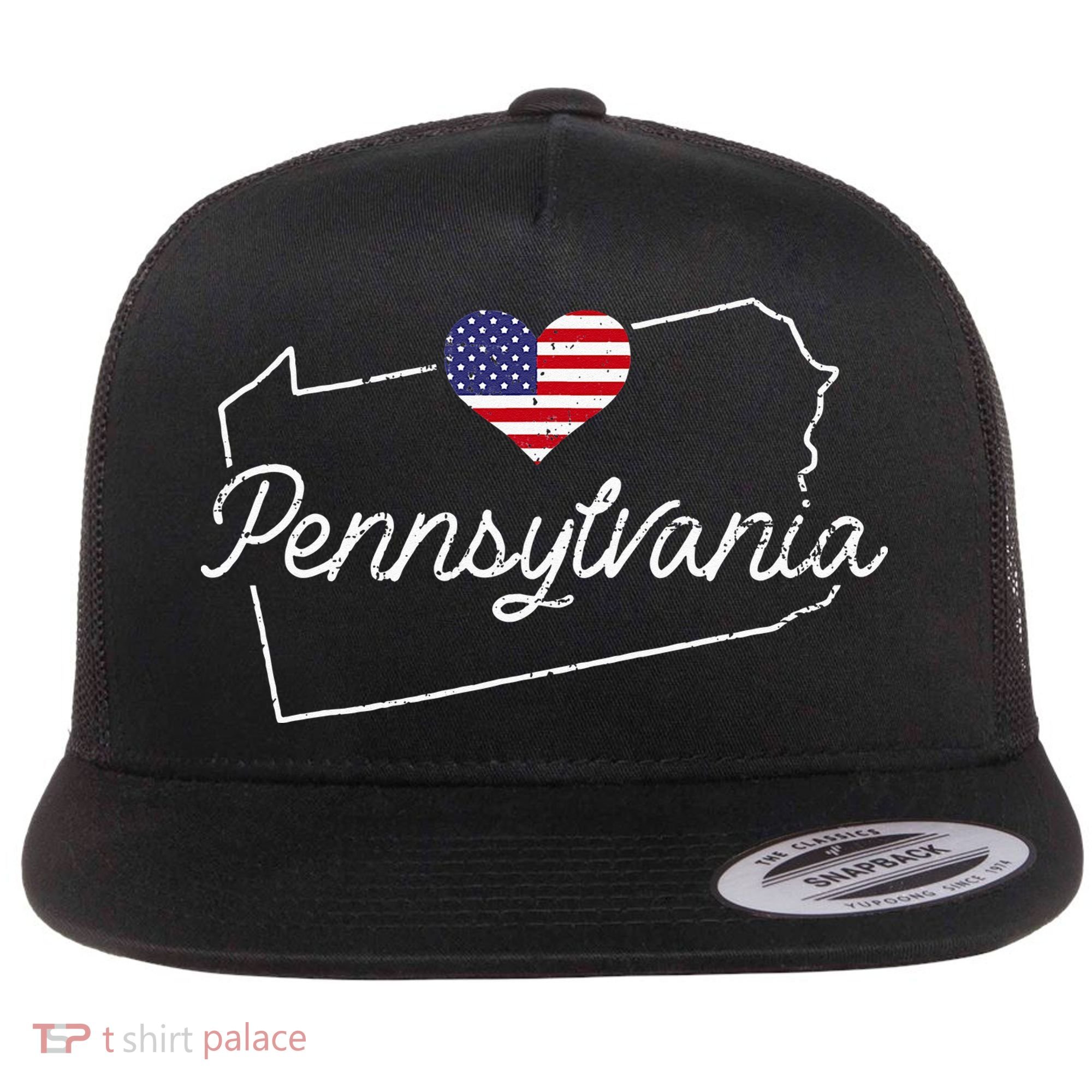 Pennsylvania Pennsylvania State Pennsylvania Flat Bill Trucker Hat