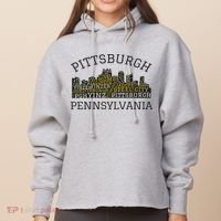 Pittsburgh Pennsylvania Sl City Skyline 412 Home Yinz Ladies Heavyweight Boxy Pullover Hoodie thumb 0