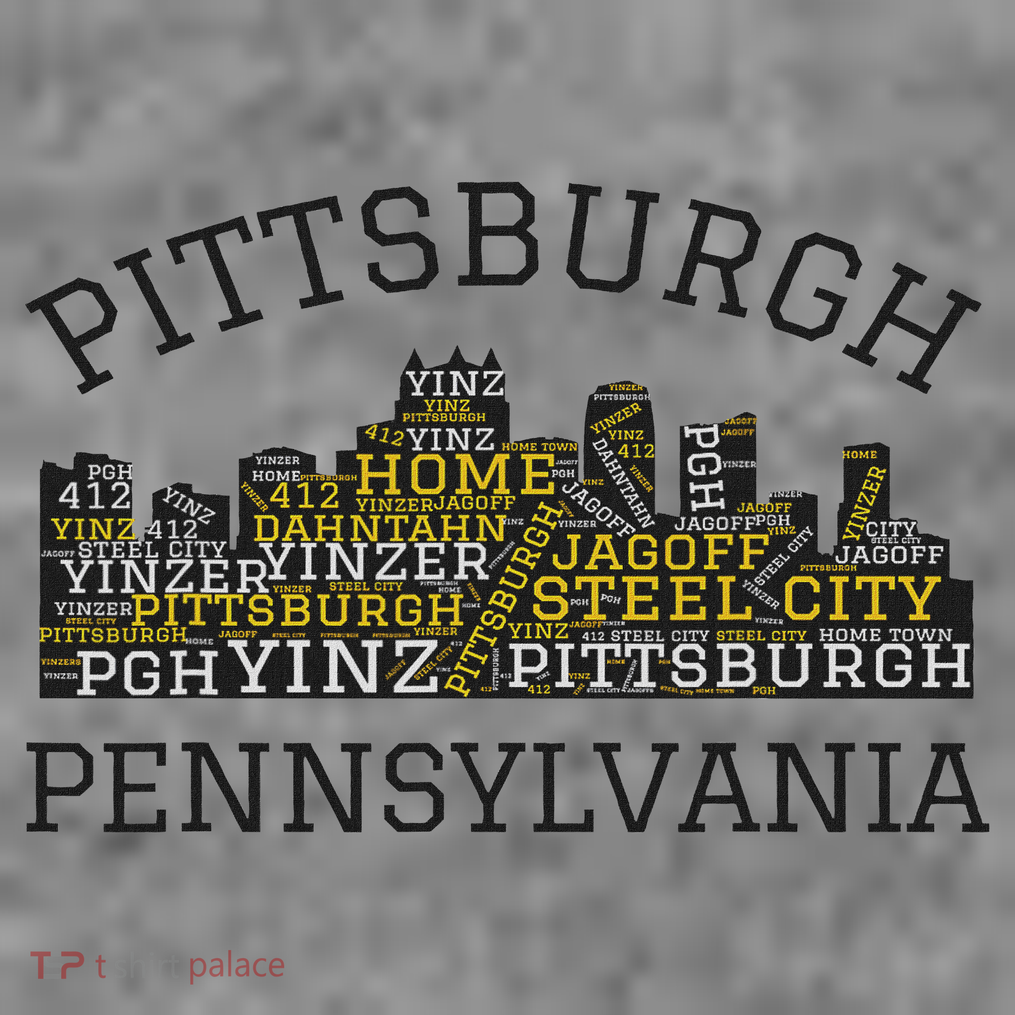 Pittsburgh Pennsylvania Sl City Skyline 412 Home Yinz Toddler Hoodie