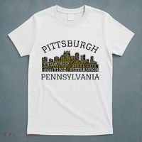 Pittsburgh Pennsylvania Sl City Skyline 412 Home Yinz T-Shirt thumb 5