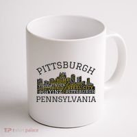 Pittsburgh Pennsylvania Sl City Skyline 412 Home Yinz Coffee Mug thumb 1