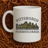 Pittsburgh Pennsylvania Sl City Skyline 412 Home Yinz Coffee Mug thumb 2