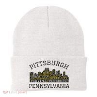 Pittsburgh Pennsylvania Sl City Skyline 412 Home Yinz Beanie thumb 0