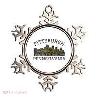 Pittsburgh Pennsylvania Sl City Skyline 412 Home Yinz Ornament thumb 0