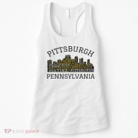 Pittsburgh Pennsylvania Sl City Skyline 412 Home Yinz Women's Tank Top thumb 0
