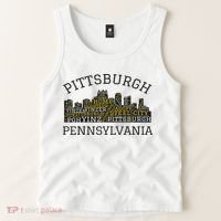 Pittsburgh Pennsylvania Sl City Skyline 412 Home Yinz Tank Top thumb 2