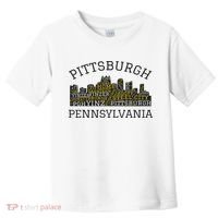 Pittsburgh Pennsylvania Sl City Skyline 412 Home Yinz Toddler T-Shirt thumb 0