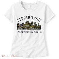 Pittsburgh Pennsylvania Sl City Skyline 412 Home Yinz Women's T-Shirt thumb 0