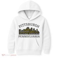Pittsburgh Pennsylvania Sl City Skyline 412 Home Yinz Kids Hoodie thumb 0