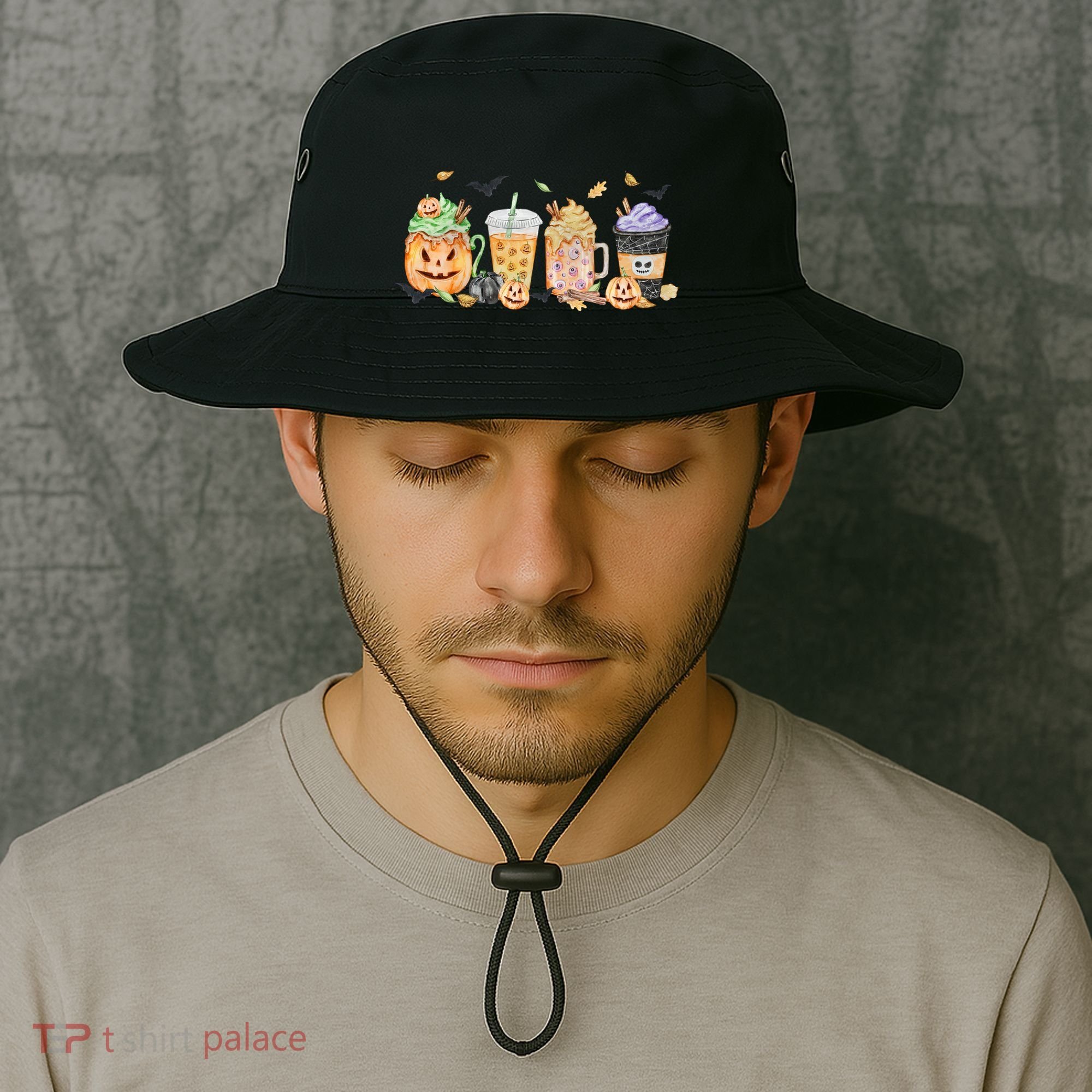 Plaid Pumpkin Spice Hello Fall Autumn Thanksgiving Bucket Hat
