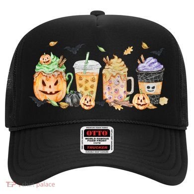 Plaid Pumpkin Spice Hello Fall Autumn Thanksgiving Hat