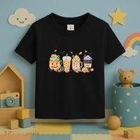 Plaid Pumpkin Spice Hello Fall Autumn Thanksgiving Toddler T-Shirt thumb 3