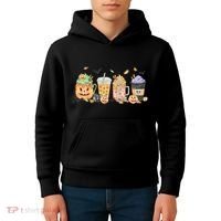 Plaid Pumpkin Spice Hello Fall Autumn Thanksgiving Kids Hoodie thumb 4