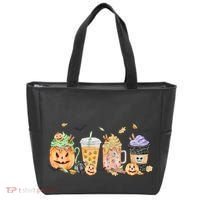 Plaid Pumpkin Spice Hello Fall Autumn Thanksgiving Tote Bag thumb 0