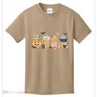 Plaid Pumpkin Spice Hello Fall Autumn Thanksgiving Kids T-Shirt thumb 0