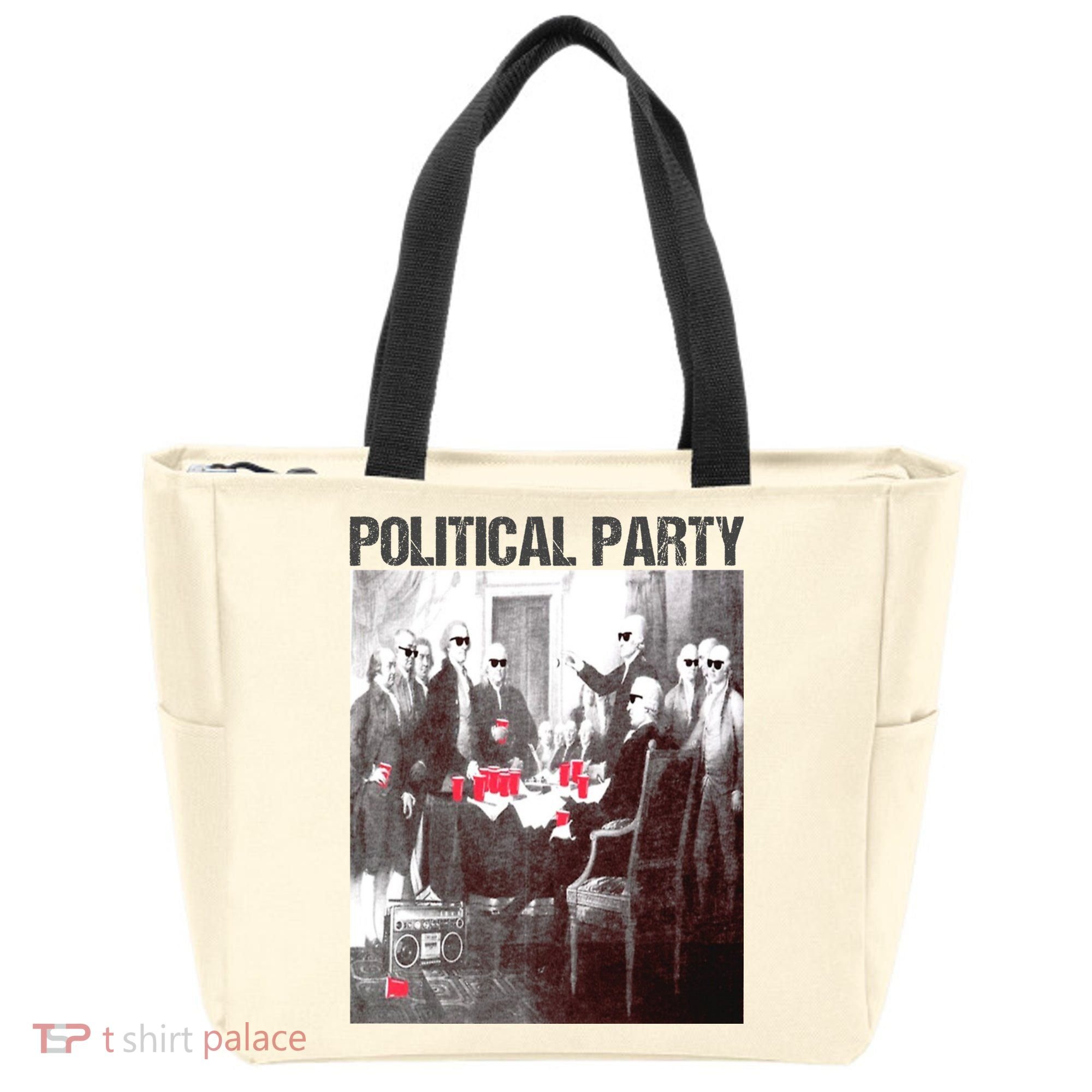 Political Party Shades & Red Cups Funny Political Tote Bag