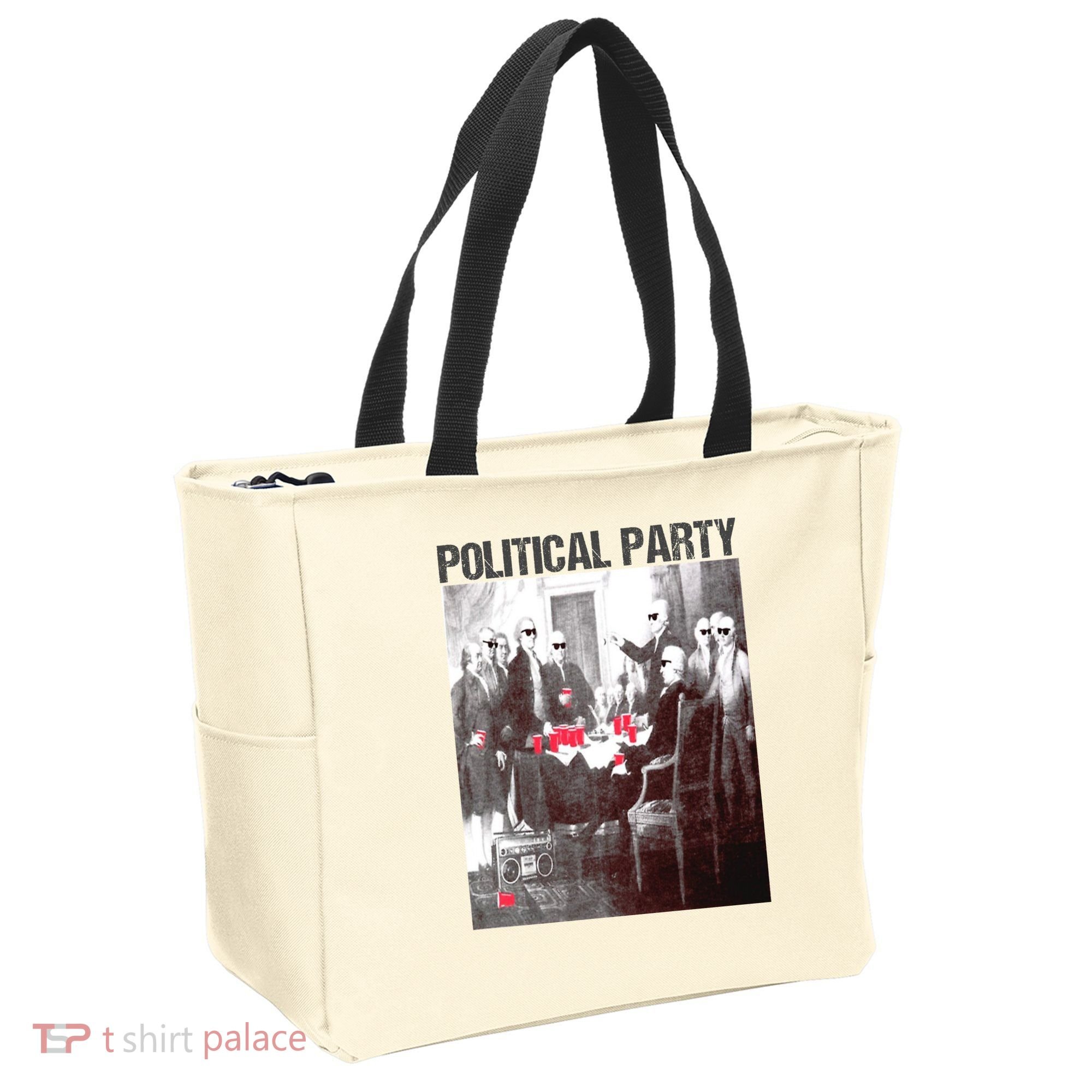 Political Party Shades & Red Cups Funny Political Tote Bag