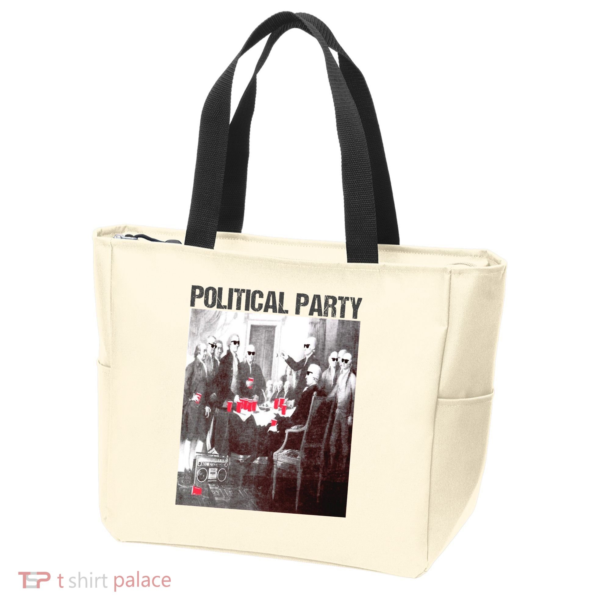 Political Party Shades & Red Cups Funny Political Tote Bag