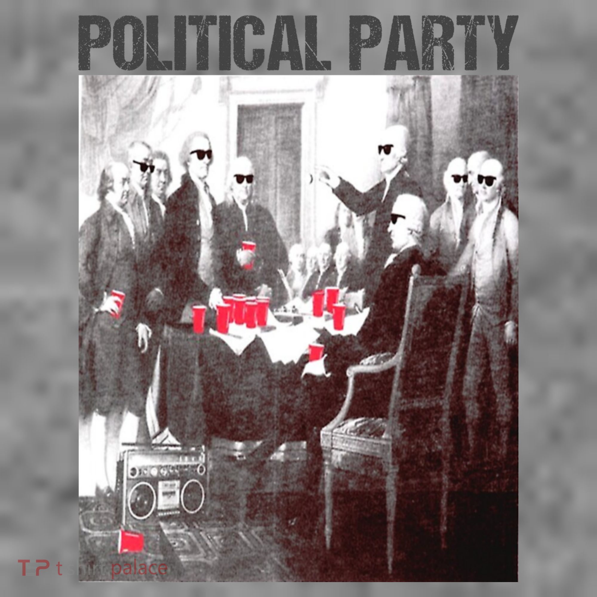 Political Party Shades & Red Cups Funny Political Toddler Hoodie