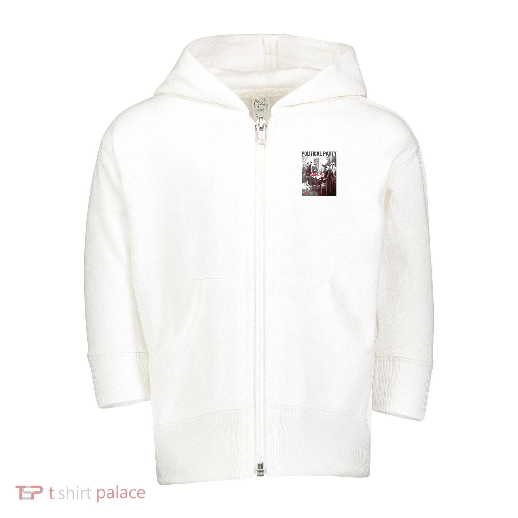 Political Party Shades & Red Cups Funny Political Toddler Zip Fleece Hoodie