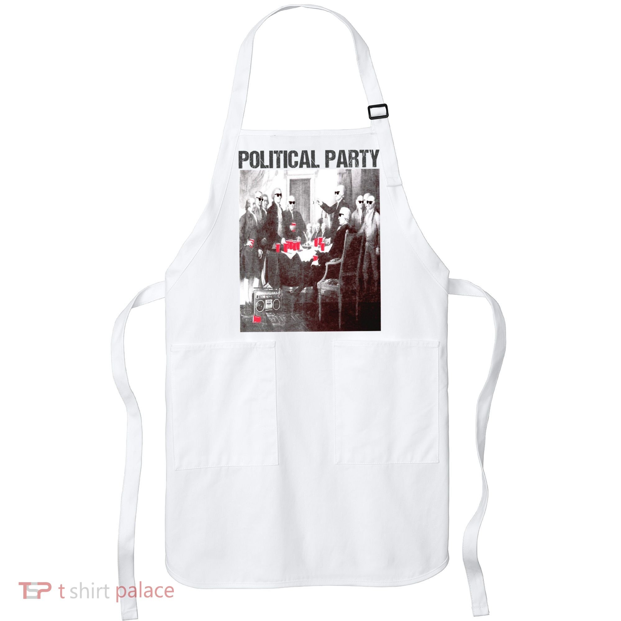 Political Party Shades & Red Cups Funny Political Apron