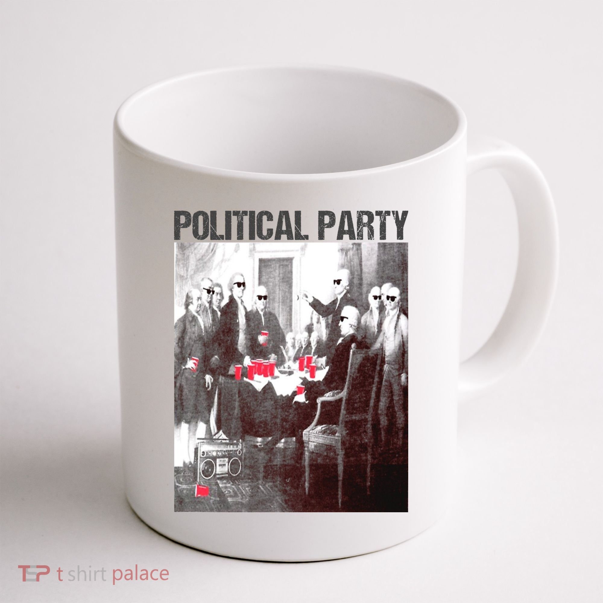 Political Party Shades & Red Cups Funny Political Coffee Mug