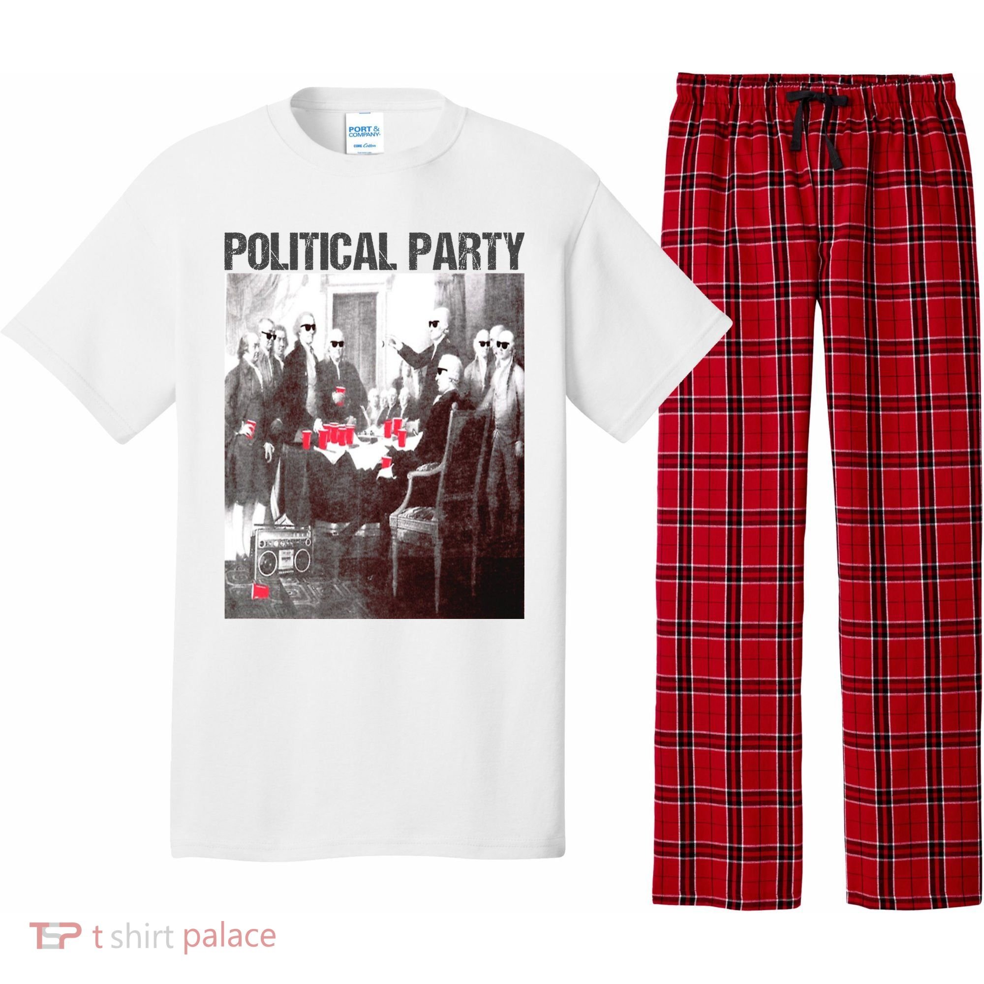 Political Party Shades & Red Cups Funny Political Pajama Set