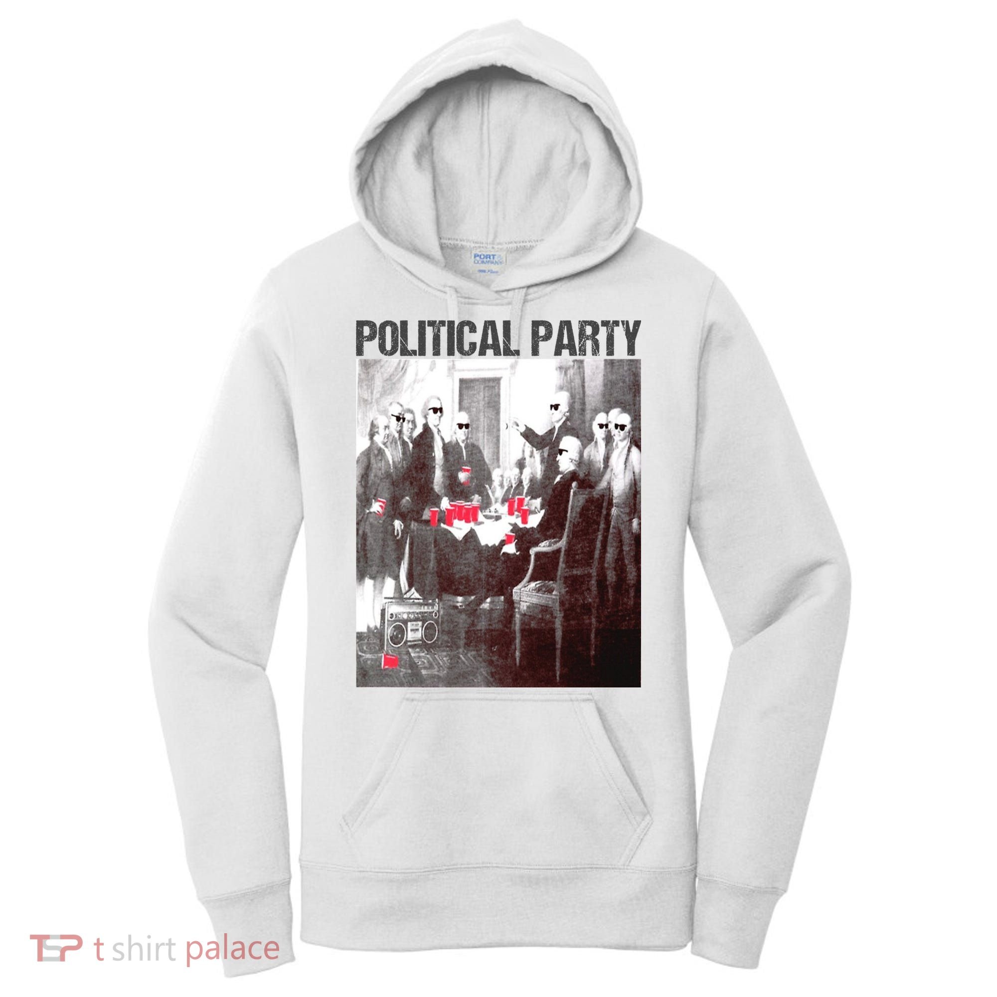 Political Party Shades & Red Cups Funny Political Women's Hoodie