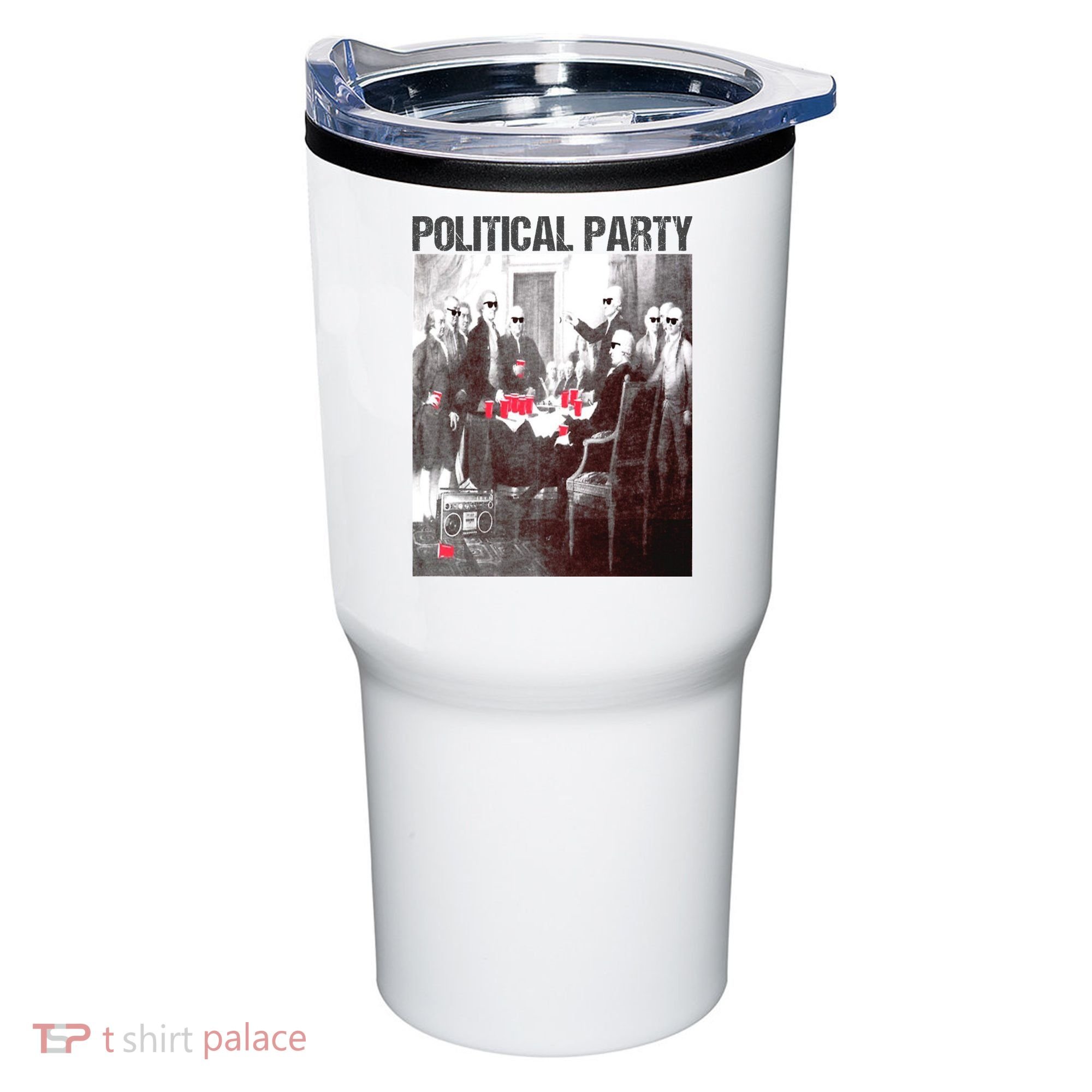 Political Party Shades & Red Cups Funny Political Tumbler