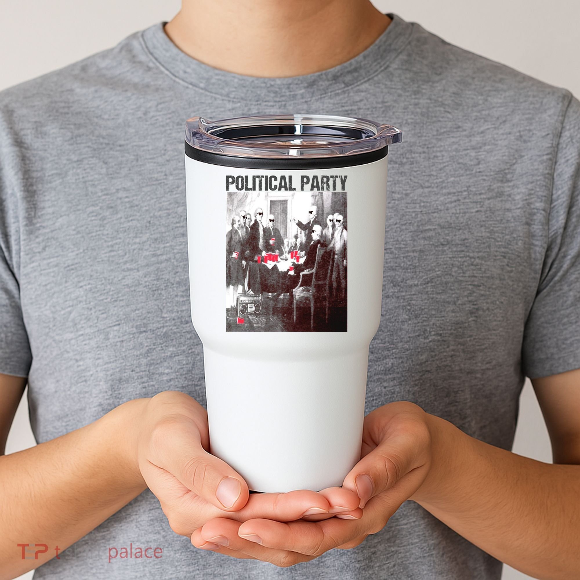 Political Party Shades & Red Cups Funny Political Tumbler