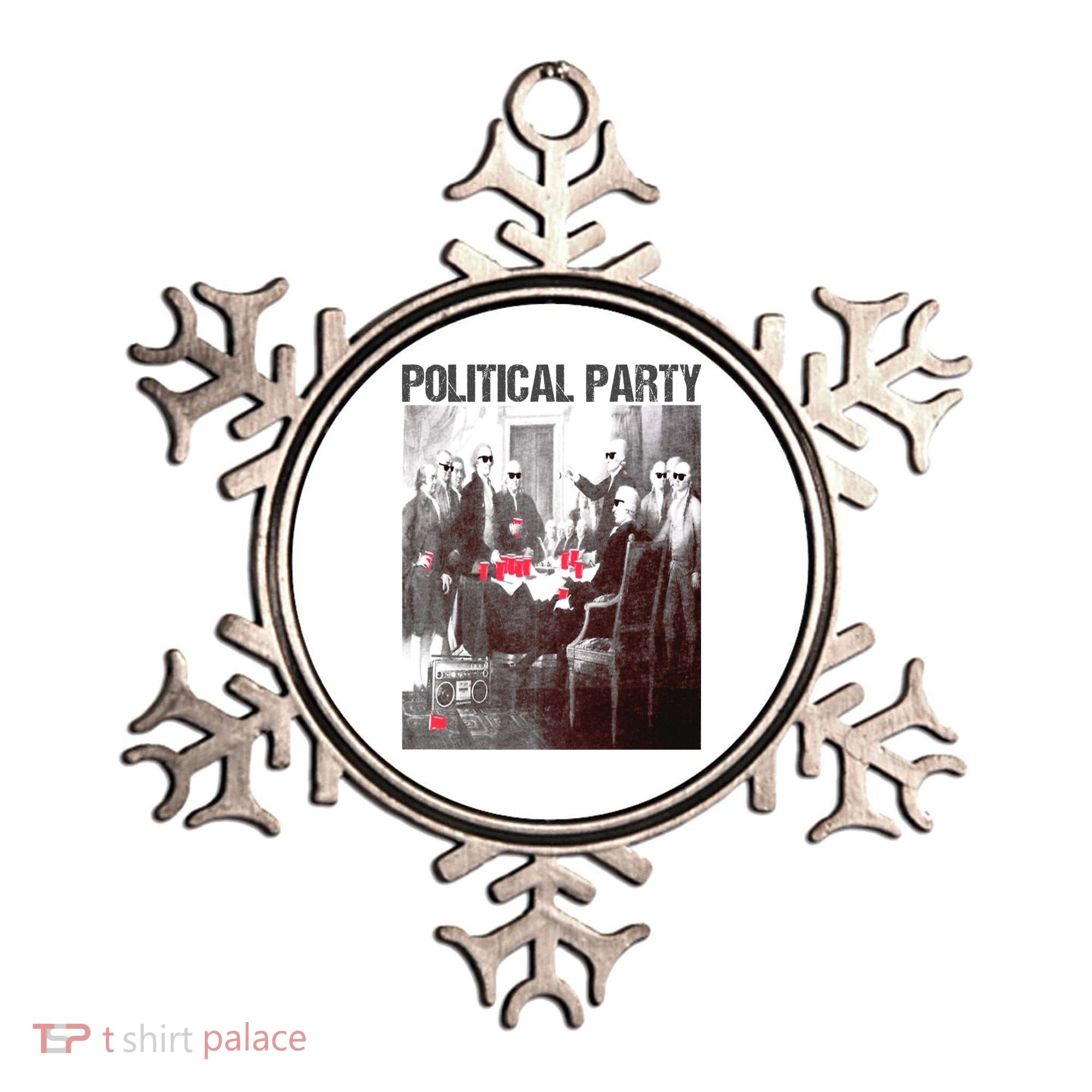 Political Party Shades & Red Cups Funny Political Ornament
