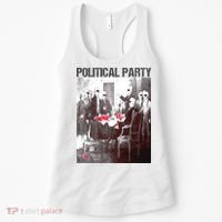 Political Party Shades & Red Cups Funny Political Women's Tank Top thumb 0