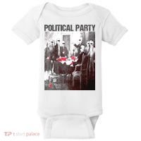 Political Party Shades & Red Cups Funny Political Baby Bodysuit thumb 0