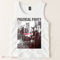 Political Party Shades & Red Cups Funny Political Tank Top thumb 2