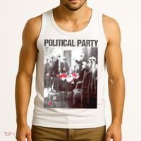 Political Party Shades & Red Cups Funny Political Tank Top thumb 3
