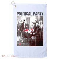 Political Party Shades & Red Cups Funny Political Golf Towel thumb 0