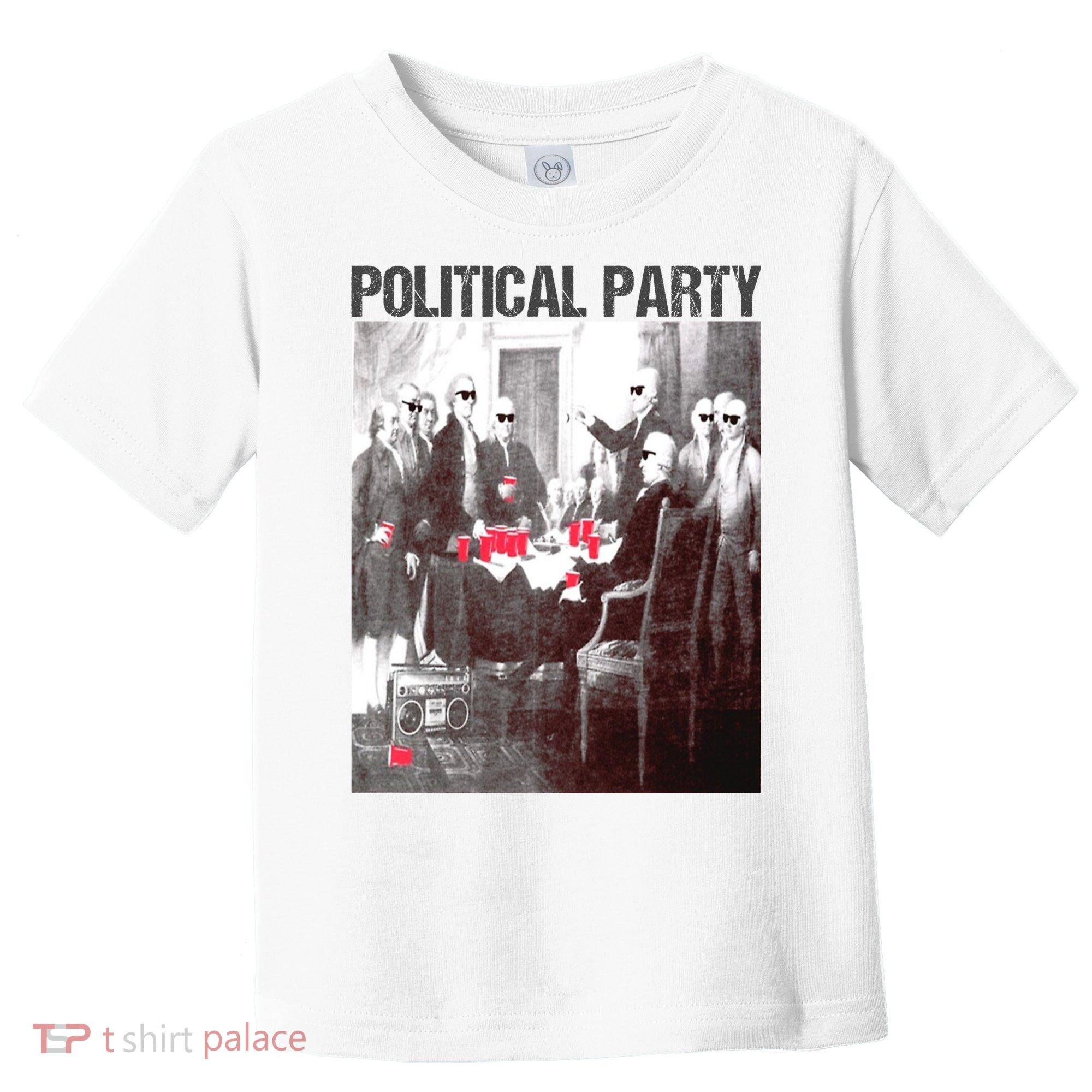 Political Party Shades & Red Cups Funny Political Toddler T-Shirt