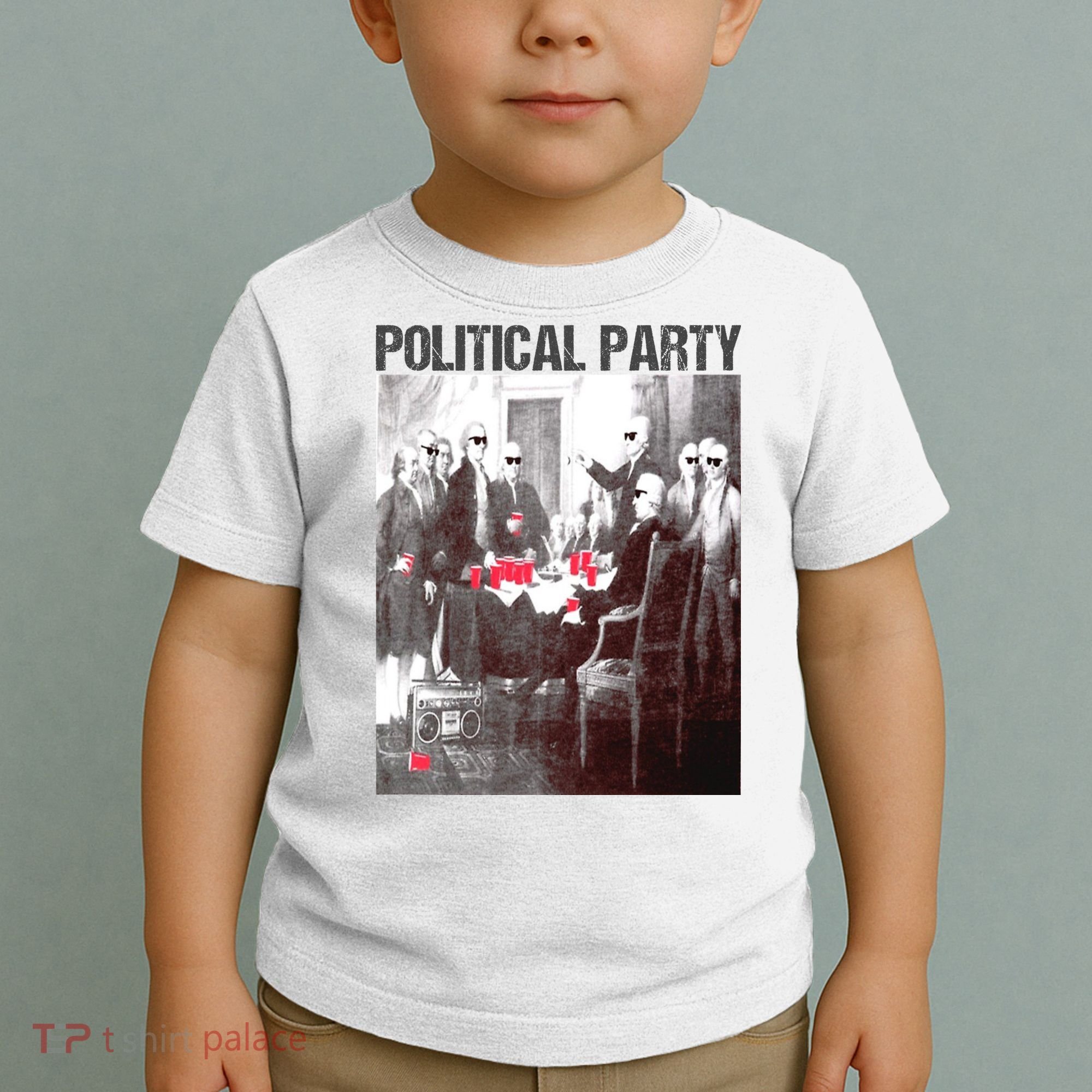 Political Party Shades & Red Cups Funny Political Toddler T-Shirt