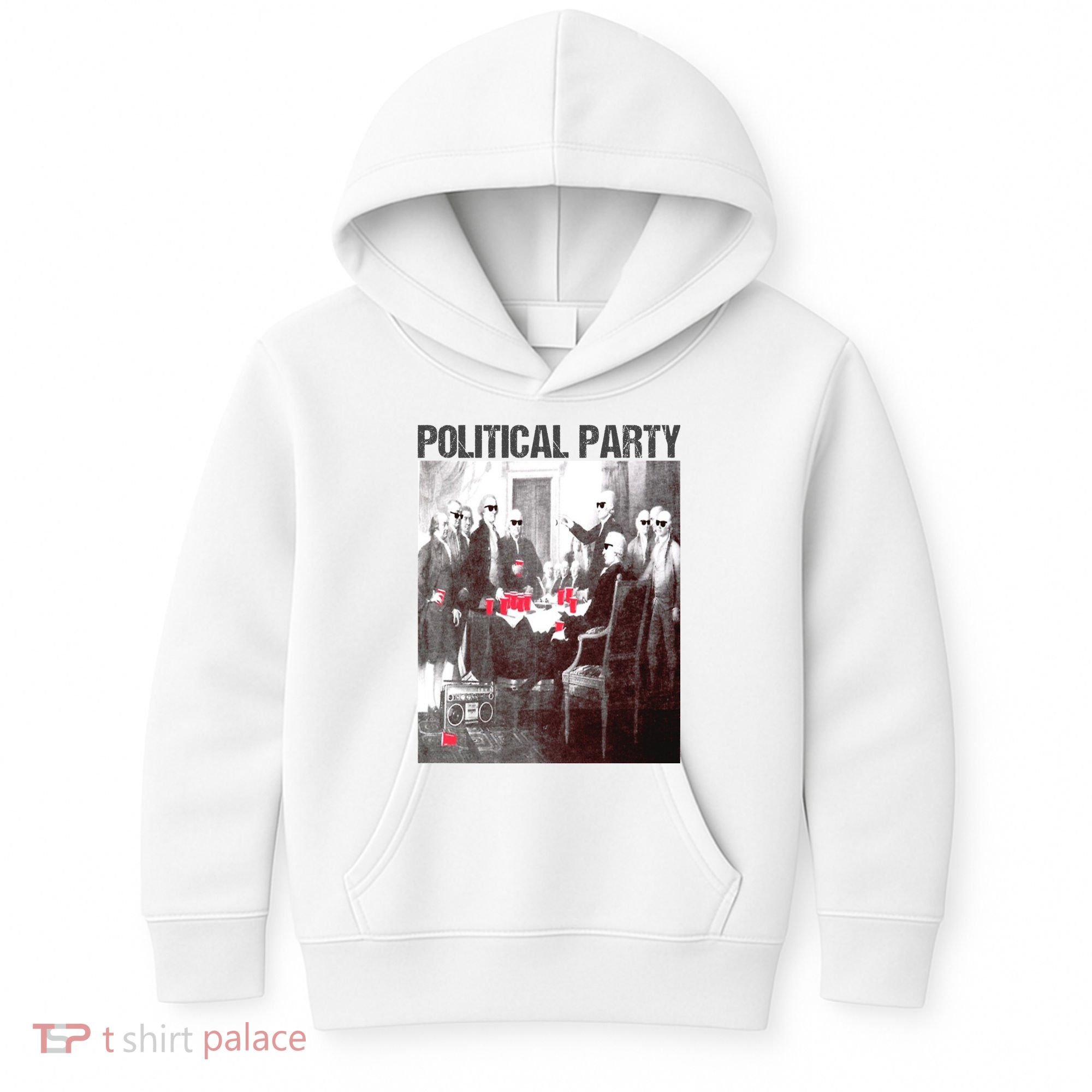 Political Party Shades & Red Cups Funny Political Kids Hoodie