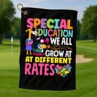 Paraeducator Paraprofessional SPED Teacher Special Education Golf Towel thumb 1