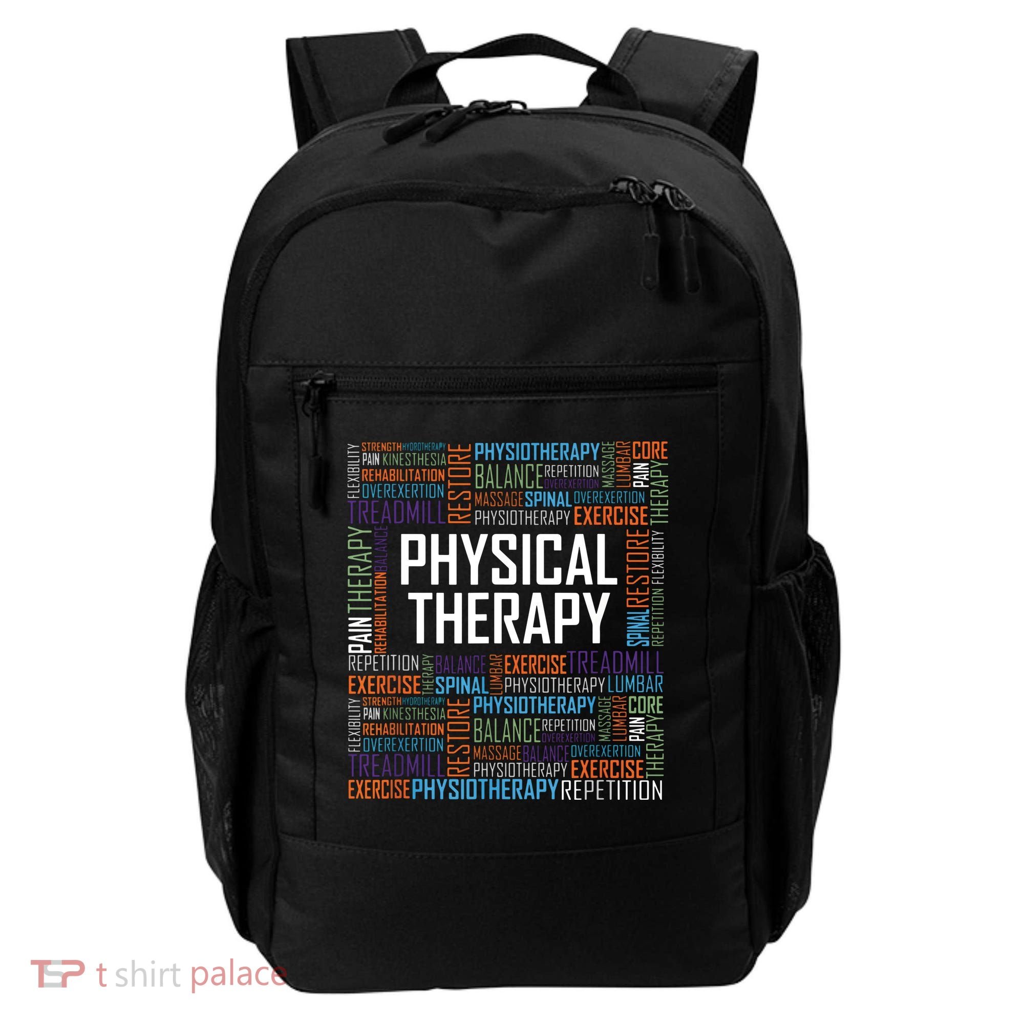 PT Physical Therapy Gift Words Therapist Month Backpack