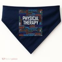 PT Physical Therapy Gift Words Therapist Month USA-Made Doggie Bandana thumb 0