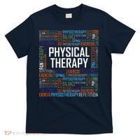 PT Physical Therapy Gift Words Therapist Month T-Shirt thumb 0